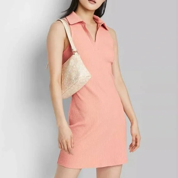 wild fable | Dresses | Coral Bodycon Dress | Poshmark